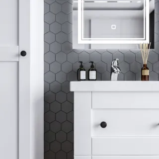 Тумба под раковину Бриклаер Хелена рамочная 4627125416408 60 см белый